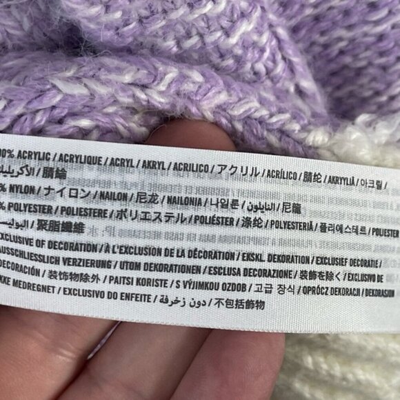 Abercrombie & Fitch women’s XS lilac open front slouchy soft oversized cardigan - Picture 8 of 9